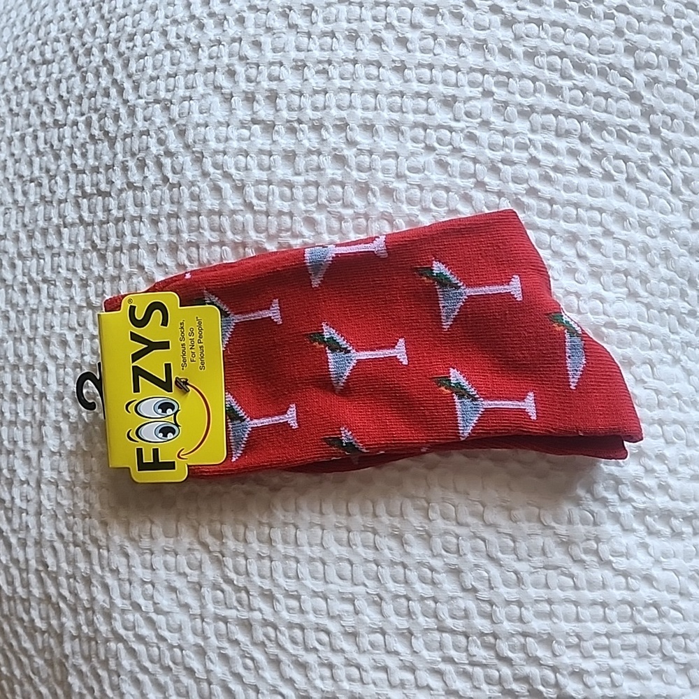 3/$20 Foozy Funny Martini Socks!